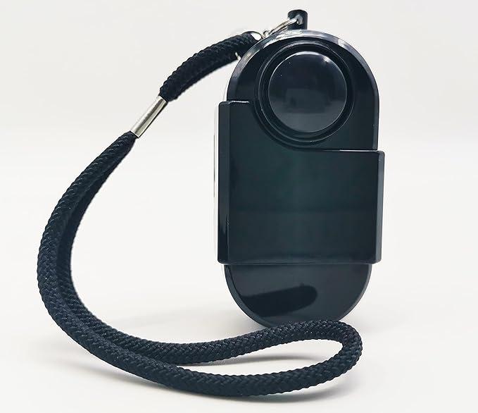 Portable Mini Motion Detector Alarm-120DB Ear-Piercing Siren-SOS LED Light, Hotel Door Room Security Device for Female Women Kids Life Safety While Travelling Alone