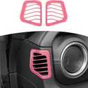 For Jeep JL Dash Side Air AC Vent Trim Cover for Jeep Wrangler JL JLU Gladiator JT 2018-2023 Pink Interior Accessories 2pcs