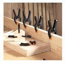 24 PCS 4.5" Heavy Duty Plastic Spring Clamps, Black Spring Clips for Backdrops, Craft Projects, Woodworking, Photography and Display Stands