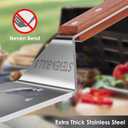 STEVEN-BULL S Heavy Duty BBQ Grill Tongs and Spatula for Outdoor Grill, 17 Long 5-in-1 Grill Spatula Comes with an 16 Long Locking Kitch Tongs, Best BBQ Gifts for Barbecue Grilling Master