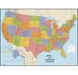 RoomMates Decor Dry Erase US Map Peel and Stick Giant Wall Decal