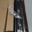 Black Double Curtain Rod, 72 to 144 Inch Extra Long Dual Curtain Rods with Boho Netted Texture Finial, Decorative 1 Inch Adjustable Window Treatment Rod, Antique Vintage Farmhouse Double Drapery Pole