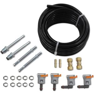 Automotive 25 Feet 3/8" Nylon Fuel Line Tubing Replacement Fuel Line Repair Kit 3/8 in (10mm)
