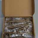 goldenwarm 10 Pack Champagne Bronze Cabinet Pulls Gold Cabinet Handles 4 inch(102mm) Champagne Drawer Handles Brushed Bronze Drawer Pulls Kitchen Bathroom Bedroom Furniture Hardware (4in Hole Centers)