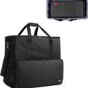 CURMIO PC Carrying Case, Desktop Travel Bag for Computer Tower, Keyboard, Cable and Mouse, Bag Only, Black