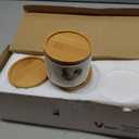 Vesici 3 Pcs Chicken Gifts for Women Chicken Planter Succulent Pots with Drainage and Bamboo Tray Small Ceramic Succulent Planters Animal Plant Pot for Christmas Office Home Decor Plant Lovers