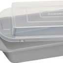 Farberware Nonstick Bakeware Baking Pan With Lid / Nonstick Cake Pan With Lid, Rectangle - 9 Inch x 13 Inch, Gray