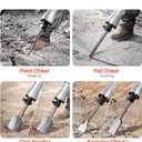 VEVOR Demolition Jack Hammer, MAX 2200W Electric Jackhammer Heavy Duty, 1350 BPM Concrete Breaker 6pcs Chisels Bit Chipping W/Case