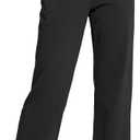 SANTINY 31"/33"/35" Women's Tall Cotton Sweatspants Yoga Lounge Casual Pants Open Bottom Sweat Pants for Women with Pockets (Large, Black)