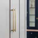 Goo-Ki 6 Pack 7 9/16" Classic Curvature Champagne Bronze Cabinet Handles - Timeless Appeal Meets Modern Functionality for Kitchen Drawer Improvement