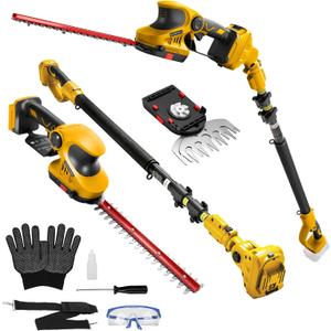 Pole Hedge Trimmer for Dewalt 20V Max Battery, No Battery