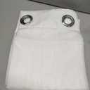 NICETOWN Living Room Window Curtains Sheer Textured 84" Long, Grommet Casual Voile Sheer Airy Window Treatments for Sliding Door, 140" Wide Total 2 Panels, White