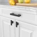 Amerdeco 10 Pack Matte Black Cabinet Knobs 2 Inch (50MM) Single Hole Cabinet Pulls Kitchen Cabinet Knobs Drawer Knobs ZH0026