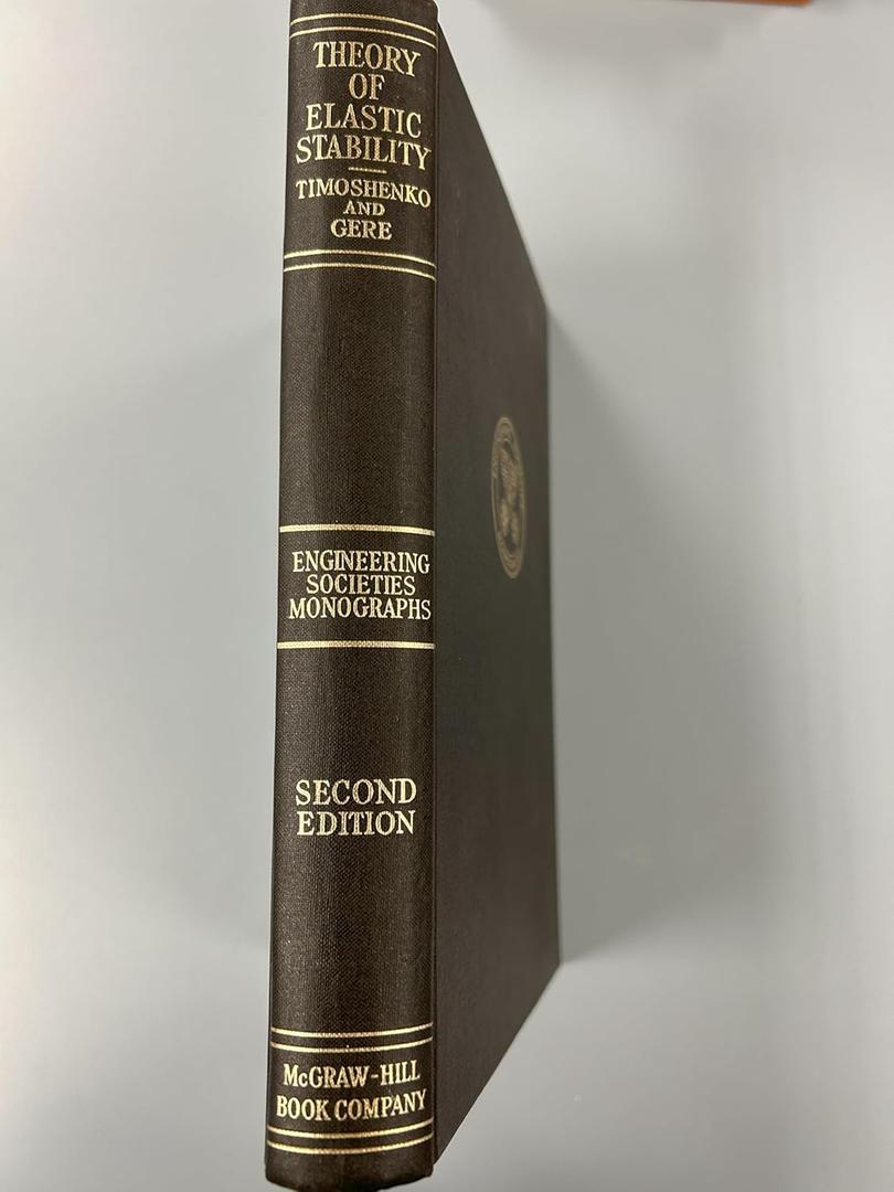 Theory of Elastic Stability, Second Edition, Hardcover – January 1, 1961 by Stephen P. Timoshenko (Author)