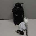 Insulated Water Bottle | Thickened Stainless Steel Vacuum Metal | Portable Sports Half Gallon Large Water Jug for Gym and Hiking with Straw, Carrier Bag, Handle Strap | BPA-Free 64 oz (Advanced Black)