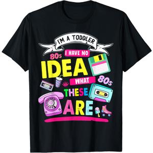 80s Outfit Ideas for Toddlers & 80s Theme Kids 80s Nostalgia T-Shirt, Size 3T
