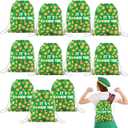 12 Pcs Troop Member Cookie Drawstring Backpacks Bulk String Bag Cinch Sack Pack Storage Knapsack Polyester Cookie Party Gift Bags Sports Drawstring Bags for Camping Troop Prize