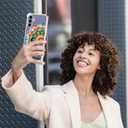 Compatible for Samsung Galaxy S24 Plus & S25 Plus Case for Women Cute Phone Funda Clear Design, S24+ / S25+ Cases Transparent Cool Kawaii Protective, Mandala Floral Decoration Henna Flower