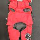 Doglay Dog Jacket Waterproof Dog Coat with Harness Built in, Christmas Puppy Winter Coat Reflective Turtleneck Puffer Snow Jackets for Small Dogs (Red) Size Small