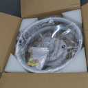 13" Small Ceiling Fan with Light with Remote Low Profile Flush Mount Modern Fandalier, LED Fan Light, Compact Ceiling Fans Lighting for Bedroom Small Room White