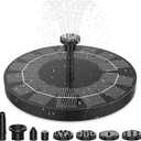 2.5W Solar Bird Bath Fountain Pump - 6 Nozzles for Adjustable Water Patterns, Pond, Pool, Fish Tank & Outdoor Use | Energy-Saving, Easy Setup for Bird Baths & Small Water Features