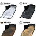 YQ Floor Mats for 2022-2026 Toyota Tundra All Weather TPE Custom Fit 2 Row | CrewMax Cab ONLY, Fits 3rd Gen, SR SR5 TRD Pro Platinum, 3D Laser Scan Custom Fit, Waterproof Non-Slip Truck Liners