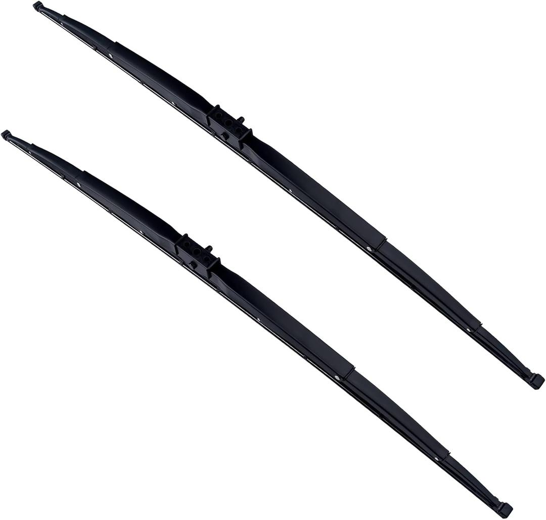 PARRATI Windshield Wiper Blades Replacement for Motorhome and Bus Car Mount Heavy Duty RV Window Wipers,Wide Saddle Installation-32 Inch(Set of 2)