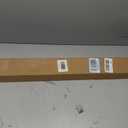 LazBlinds No Drill Zebra Blinds for Windows 31" W x 48" H, White