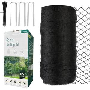 Bird Netting for Garden, Fetanten 13 x 40 FT Netting for Garden Protection Vegetables Fruit Trees Blueberry from Birds Deer Poultry, Heavy Duty Woven Mesh Net Animal Fencing with Ties and Staples