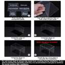 uxcell Acrylic Clear Display Case Box Dustproof Protection Showcase Cube Collectibles Show Box 9.8x9.8x3.9inch