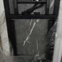 Frylr Small Folding Computer Desk  43.3 Inch Portable Table for Craft and Study, Lightweight Desk for Small Spaces, Foldable Laptop Table Built-in AC/USB Outlets for Convenience, Marble Greige