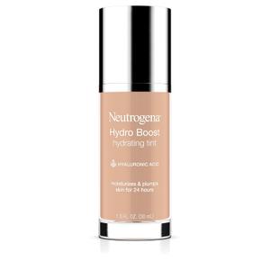 Neutrogena Hydro Boost Hydrating Tint Foundation Makeup for Dry Skin, with Hyaluronic Acid, Lightweight Oil-Free Water Gel, Non-Comedogenic, 30 Buff Color, 1.0 fl. oz