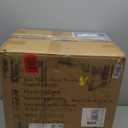 Mid Century Modern Nightstand, Narrow Nightstand, Minimalist Side Table for Bedroom, 2-Drawer Bedside Tables (Walnut, 9.84inches)