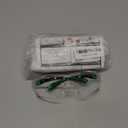 NoCry Clear Safety Glasses for Men and Women with Anti-Fog and Scratch Resistant Wrap Around Lenses, Adjustable Temples and Nose Pads  ANSI Z87 Certified Protective Eyewear with 100% UV Shielding (Black & Green)