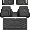 YITAMOTOR Floor Mats & Cargo Liner Fit for Mazda CX-5 2017-2025, TPE All Weather Custom Fit Floor Liners for Mazda CX5, 1st & 2nd Row and Trunk Liner Car Mats Set Accessories, Black