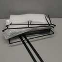 Mfacoy 3 Tier Serving Tray Set, 12" Tiered Serving Trays Platters, Reusable Serving Tray for Party, Collapsible Sturdier Stand with Stable Cross Bars, Serving Platters for Veggie, Fruit, Dessert