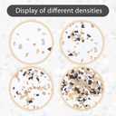 Taiyin 2.8 Kg/ 6.17 lb Blend Decorative Color Chips Epoxy Flakes for Garage Floor Blend Concrete Coatings Paint Chips for Wall Interior Exterior Basement(6-8 mm,Black, White, Grey, Yellow)