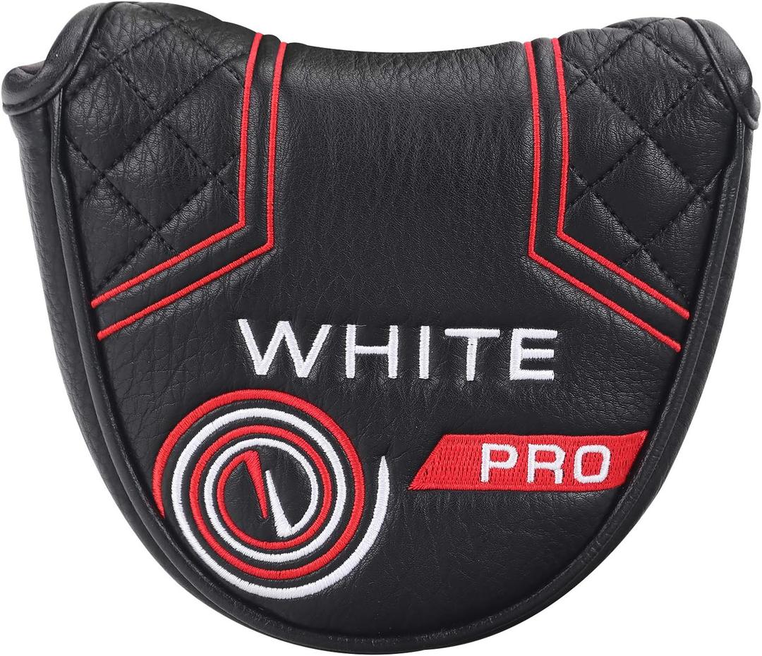 Golf Club Head Covers Putter Headcovers Mallet Putter Cover Blade Putter Cover for Odyssey White Hot Pro Heel-Shaft Strong Magnetic