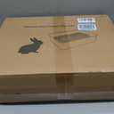 Large Stainless Steel Rabbit Litter Box,Bunny Litter Pan with Widened Grid,Toilet Tray,High Back Wall,Deep Waste Storage (Large)