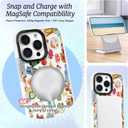 for iPhone 16 Case, Mediterranean Food Collage, Cute Soft Slim TPU Compatible with MagSafe, Military-Grade Drop Protection & Camera Protection for Women Girls (FancyCut)