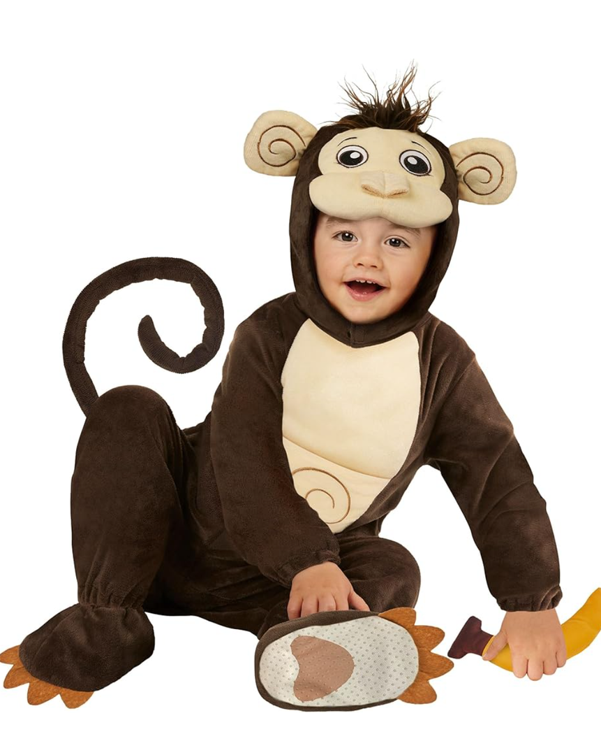Morph Monkey Toddler Boys Monkey Costume - Halloween, 1-2Y