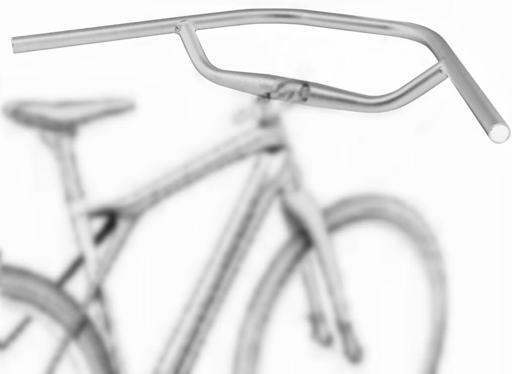 Bike Riser Handlebar 31.8mm, Length 690mm, Universal Bicycle Handle Bars for MTB Gravel Bikes Touring Bikes, Aluminium Alloy, Silver