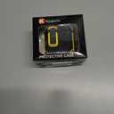 2 x Koaichi for AirPods 2nd/1st Generation Case, Full-Body Ultra-Hard Shell Protective Cover with Lock, Powerful Drop Protection, Well Built Case Designed for AirPods 2/1, Black/Yellow