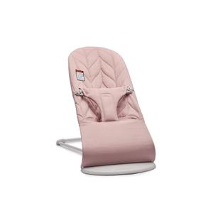 BabyBjrn Bouncer Bliss, Dusty Pink, Woven, Petal Quilt | 2-in-1 Adjustable Baby Bouncer Seat and Toddler Chair, Newborn to Toddler (8-29 lbs), 4 Positions, Lightweight & Portable