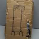 Garden Hose Holder with Stable Base and Tool Hooks, GAVISCITY Heavy-Duty Metal Hose Hanger Garden Hose Storage Holds 151Ft Hose, Rustproof Freestanding Water Hose Holder for Outside, Yard, Lawn, Black