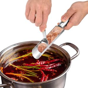 Meatball Maker, Creative Kitchen Meat Baller Spoon with Cutting Spade Stainless Steel None-Stick DIY Scoop Easy Meatball Maker Mold Set for Home Cooking Tool (Single Tube)