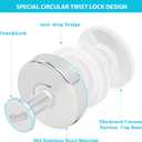 2 x 2pcs Suction Cup Hooks for Shower,Inside Shower,Wall,Bathroom,Bedroom,Kitchen,Door,Glass Window, Mirror, Tile, No Drilling Hanging for Towels,Robes,Loofah,hat,Clothing,Wreath (Chrome)