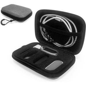 Plaud NotePin Case, Water Resistant Portable lightweight Plaud NotePin Storage Bag for all accessories with lanyard and organization foam, Grey