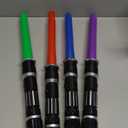 4 Pack 4 Colors Light up LED Saber, Light Swords with FX Sound(Motion Sensitive) and Realistic Handle, Expandable Light up Toy for Kid Adult, Warriors and Galaxy War Fighter, Halloween Party Xmas Gift
