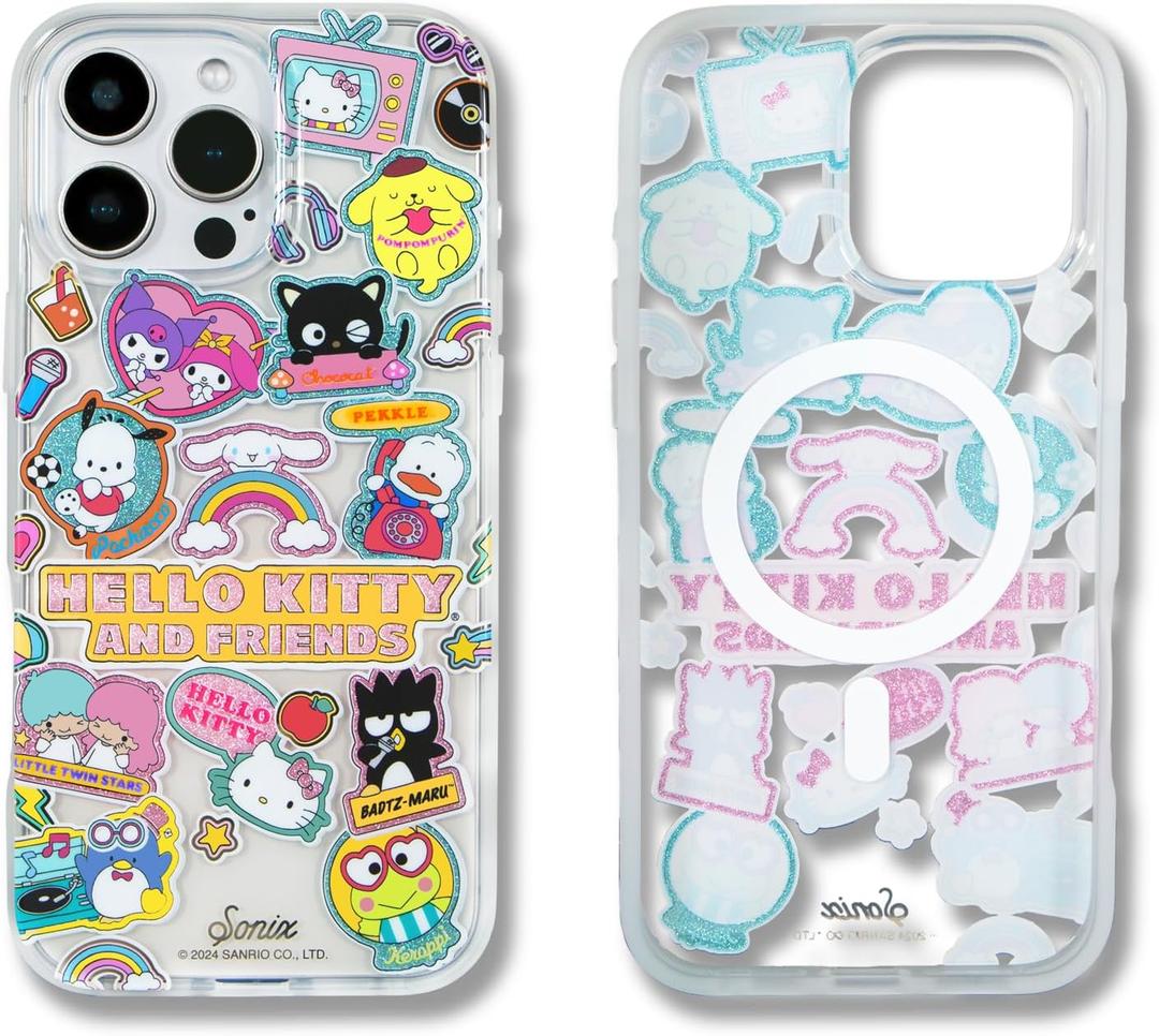 Sonix x Sanrio Case for iPhone 16 Pro Max | Compatible with MagSafe | 10ft Drop Tested | Hello Kitty and Friends Stickers